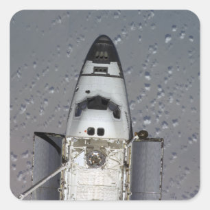 Space Shuttle Endeavor 14 Vierkante Sticker