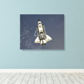 Space Shuttle Endeavor 15 Canvas Afdruk (Insitu (Houten vloer))
