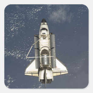 Space Shuttle Endeavor 16 Vierkante Sticker