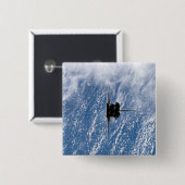 Space Shuttle Endeavor 18 Vierkante Button 5,1 Cm (Voorkant /achterkant)
