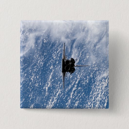 Space Shuttle Endeavor 18 Vierkante Button 5,1 Cm (Voorkant)