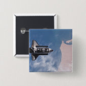 Space Shuttle Endeavor 19 Vierkante Button 5,1 Cm (Voorkant /achterkant)
