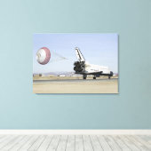 Space Shuttle Endeavor 22 Canvas Afdruk (Insitu (Houten vloer))