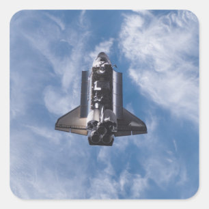 Space Shuttle Endeavor 22 Vierkante Sticker