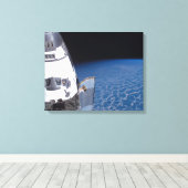 Space Shuttle Endeavor 24 Canvas Afdruk (Insitu (Houten vloer))