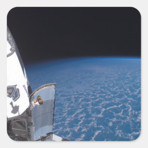 Space Shuttle Endeavor 24 Vierkante Sticker