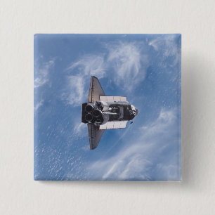 Space Shuttle Endeavor 26 Vierkante Button 5,1 Cm