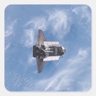 Space Shuttle Endeavor 26 Vierkante Sticker