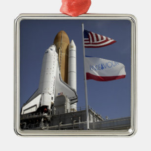 Space Shuttle Endeavor 2 Metalen Ornament
