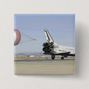 Space Shuttle Endeavor 4 Vierkante Button 5,1 Cm