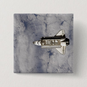 Space Shuttle Endeavor 6 Vierkante Button 5,1 Cm