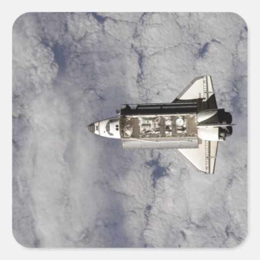 Space Shuttle Endeavor 6 Vierkante Sticker (Voorkant)