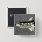 Space Shuttle Endeavor 7 Vierkante Button 5,1 Cm (Voorkant /achterkant)