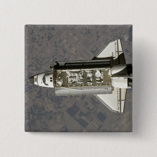 Space Shuttle Endeavor 7 Vierkante Button 5,1 Cm (Voorkant)