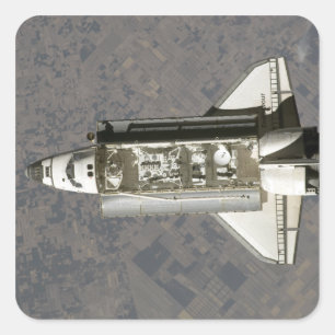 Space Shuttle Endeavor 7 Vierkante Sticker