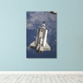 Space Shuttle Endeavor Canvas Afdruk (Insitu (Houten vloer))