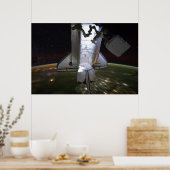 Space Shuttle Endeavor Docked at ISS (2011) Poster (Keuken)