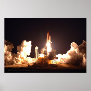 Space Shuttle Endeavor Final Launch Poster Imprime
