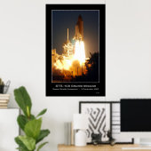 Space Shuttle Endeavor Lift-off STS-108 Poster (Thuiskantoor)