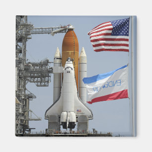 Space Shuttle Endeavor op het lanceerpad 3 Magneet