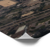 Space Shuttle Endeavor over Houston Texas Poster (Hoek)