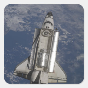 Space Shuttle Endeavor Vierkante Sticker