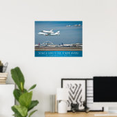 Space Shuttle Endeavor with jets poster 24x18 (Thuiskantoor)