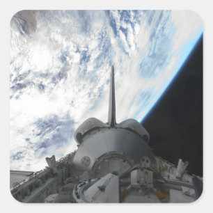 Space Shuttle Endeavor's laadbay 2 Vierkante Sticker