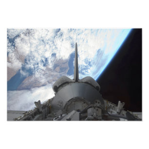 Space Shuttle Endeavor's laadbay 3 Foto Afdruk