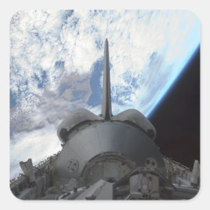 Space Shuttle Endeavor's laadbay 3 Vierkante Sticker