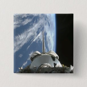 Space Shuttle Endeavor's laadbay Vierkante Button 5,1 Cm
