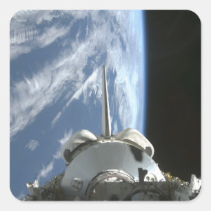 Space Shuttle Endeavor's laadbay Vierkante Sticker