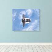 Space Shuttle Endeavour 26 Canvas Afdruk (Insitu (Houten vloer))