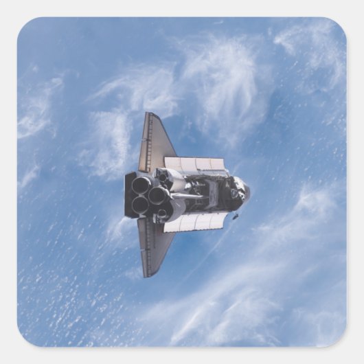 Space Shuttle Endeavour 26 Vierkante Sticker (Voorkant)