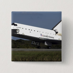 Space Shuttle Endeavour 27 Vierkante Button 5,1 Cm