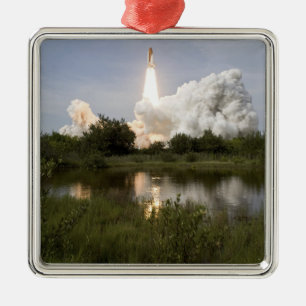 Space Shuttle Endeavour gaat van start 7 Metalen Ornament
