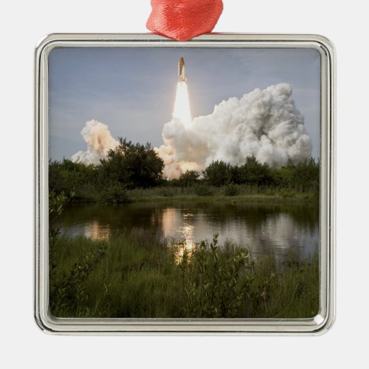 Space Shuttle Endeavour gaat van start 7 Metalen Ornament (Voorkant)