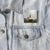 Space Shuttle Endeavour gaat van start 8 Vierkante Button 5,1 Cm (In situ)