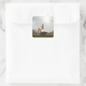 Space Shuttle Endeavour gaat van start 8 Vierkante Sticker (Tas)