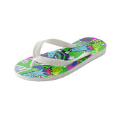Space Shuttle Green. Teenslippers kind (Schuin)