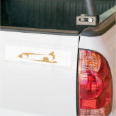 Space Shuttle in Swish Drawing Style Bumpersticker (Op Truck)