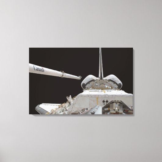 Space Shuttle-laadbay van Discovery Canvas Afdruk (Voorkant)