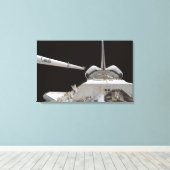 Space Shuttle-laadbay van Discovery Canvas Afdruk (Insitu (Houten vloer))