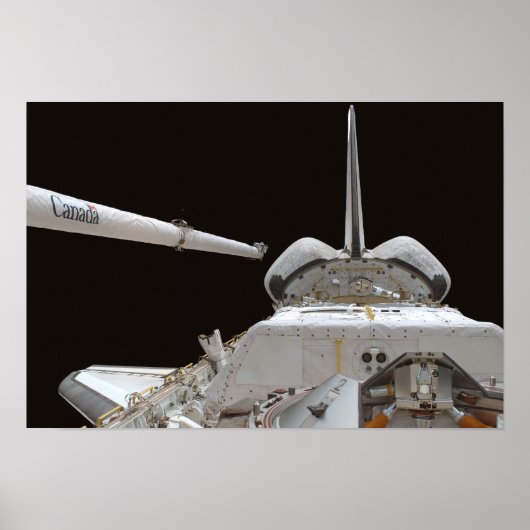 Space Shuttle-laadbay van Discovery Poster (Voorkant)