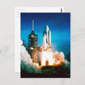 SPACE SHUTTLE LAUNCH BRIEFKAART (Voorkant / Achterkant)