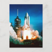 SPACE SHUTTLE LAUNCH BRIEFKAART (Voorkant)