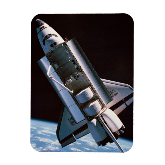 Space Shuttle met Open Cargo Bay Magneet (Verticaal)