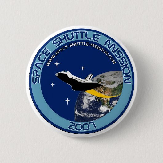 Space Shuttle Mission Button #1 (Voorkant)
