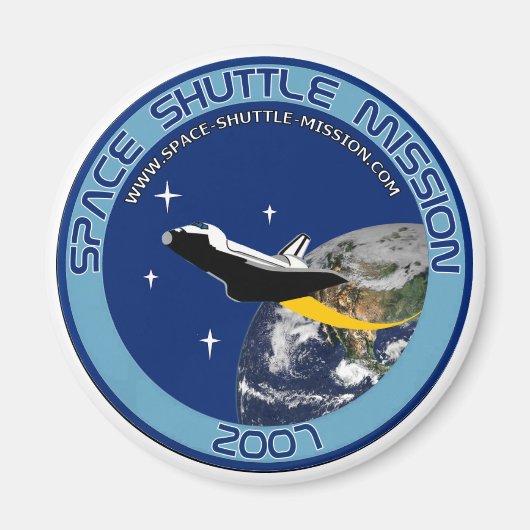 Space Shuttle Mission Magnet #1 Magneet (Voorkant)