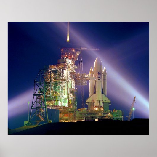 Space Shuttle Mission STS-1 Launch Pad A Poster (Voorkant)